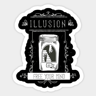 Illusion - free your mind Sticker